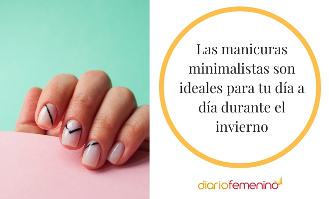 ¿Te gustan las manicuras minimalistas? ¡Lúcelas en invierno!